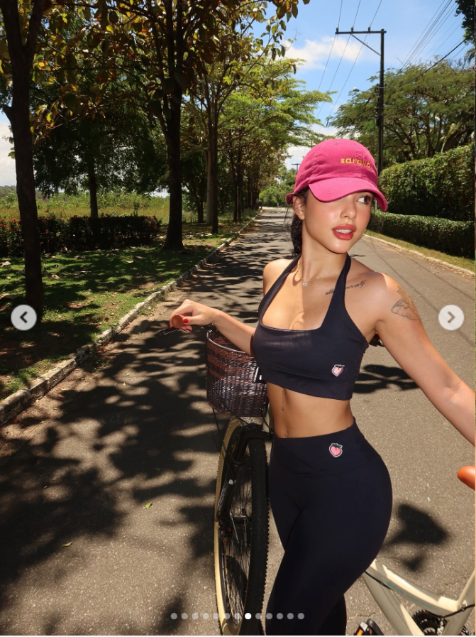 legging com cós transpassado na cor black