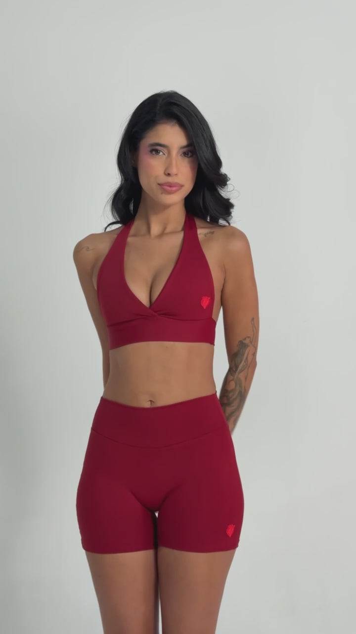 shorts coração na cor gatekeep