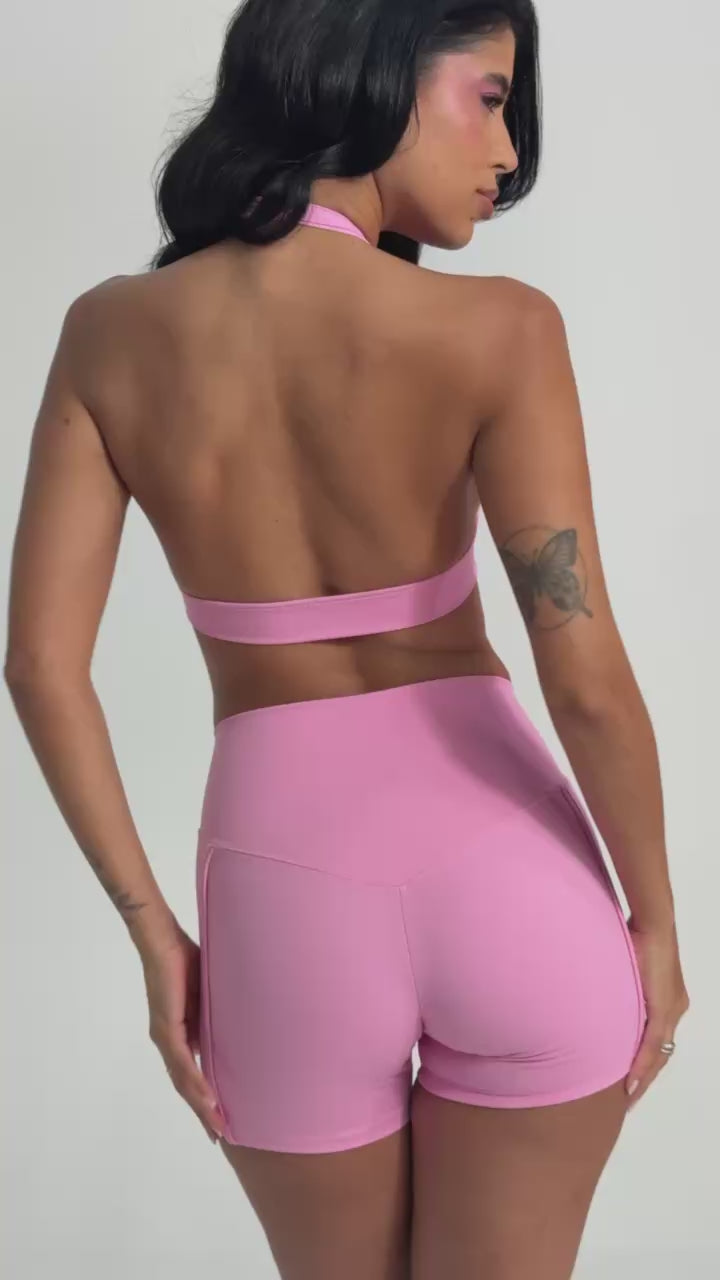 shorts coração na cor love bombing