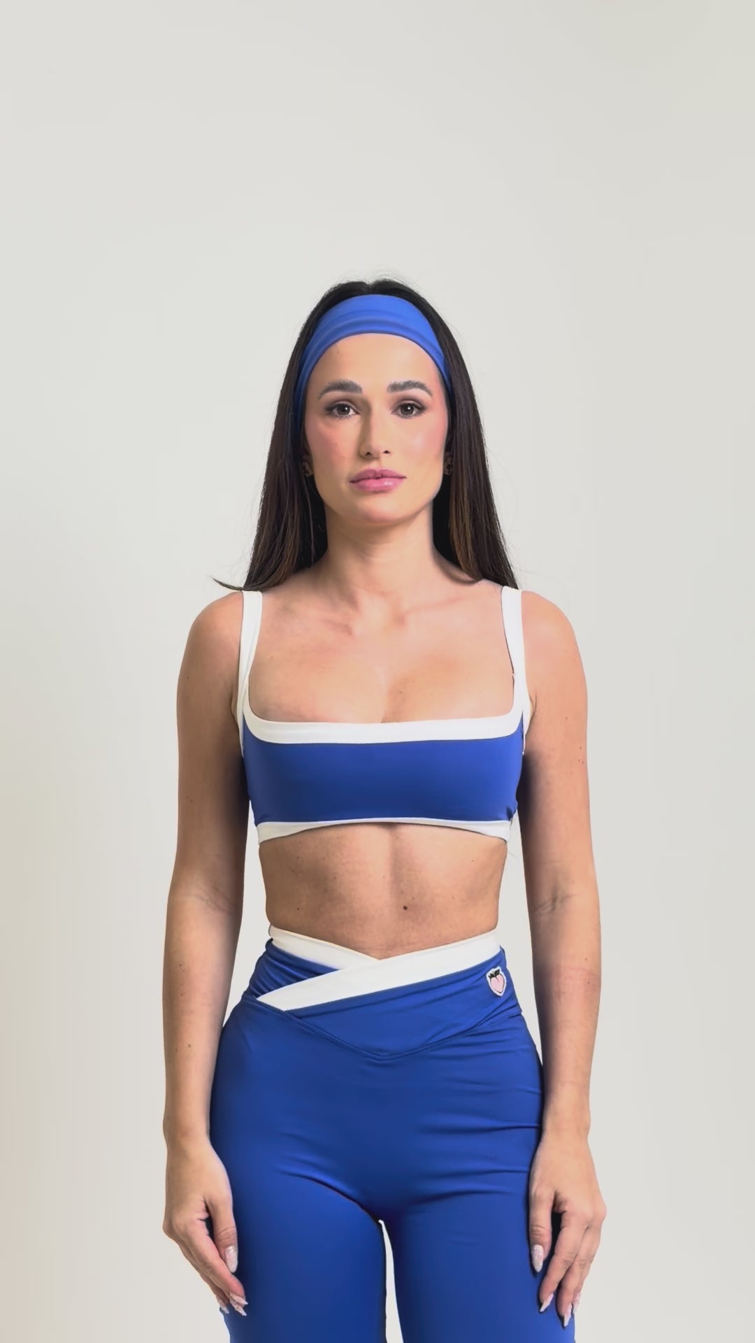 Top bicolor 2 em 1  na cor wave
